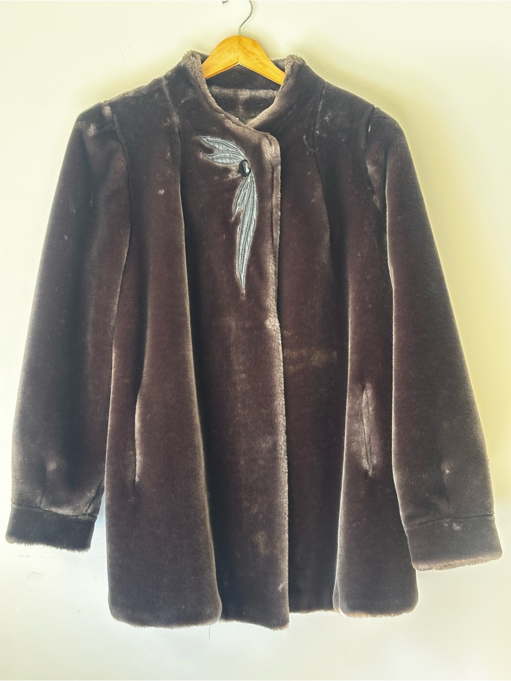 Vibrate Greg Faux Fur Art Deco Jacket 80’s Art Deco